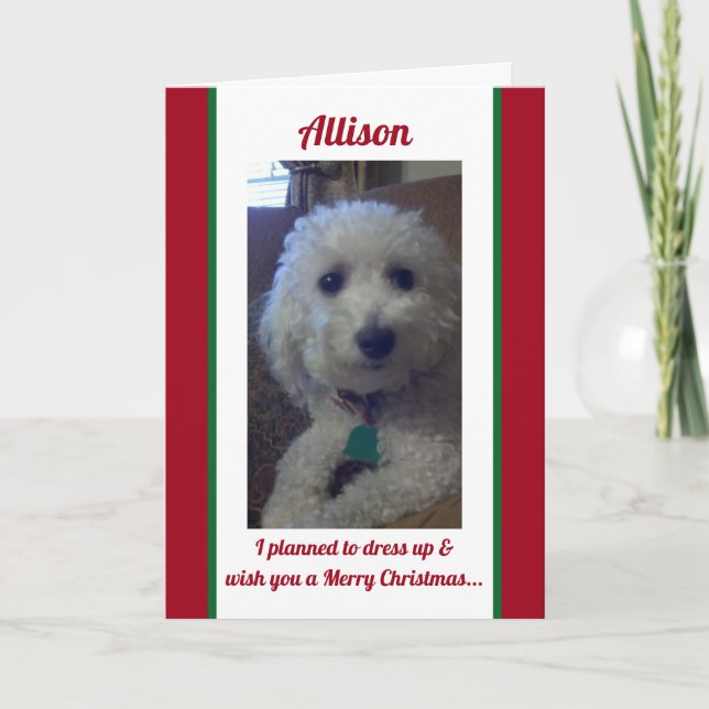 Carte de Noël humour personnalisée (Devant)