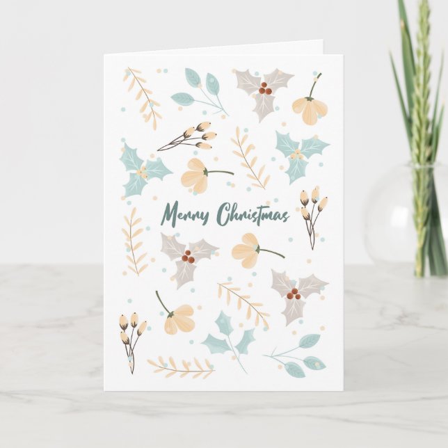 Carte de Noël inspirée de la Scandinavie. Hygge Mo (Devant)