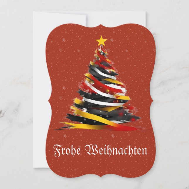 carte de noël inspirée du drapeau allemand (Devant)