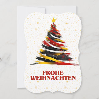 carte de noël inspirée du drapeau allemand