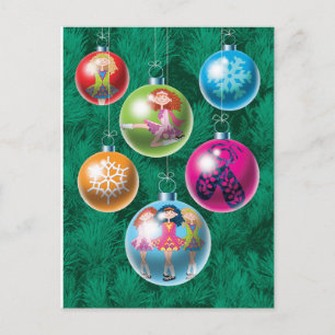 Carte de Noël Irish Baubles