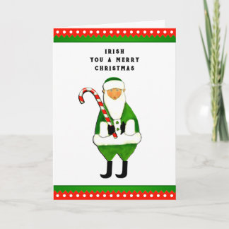 Carte de Noël irlandaise