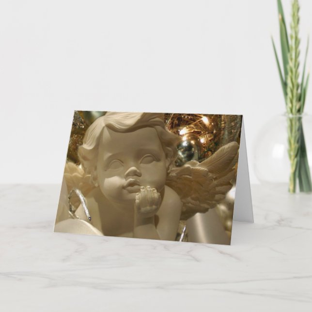 Carte de Noël irlandaise d'anges (Devant)