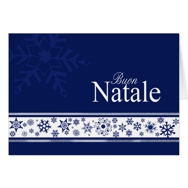 Carte de Noël italienne Buon Natale (Devant horizontal)