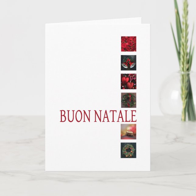 Carte de Noël italienne Buon Natale (Devant)
