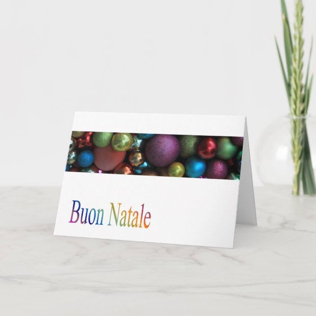 Carte de Noël italienne Buon Natale (Devant)