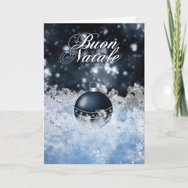 Carte de Noël italienne - Buon Natale e Felice (Devant)