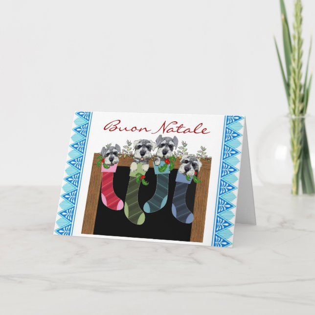 Carte de Noël italienne de Buon Natale (Devant)