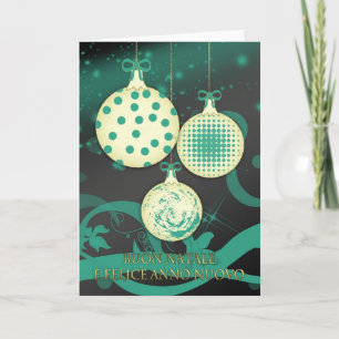 Carte de Noël italienne de Joyeux Noël - Buon Nata