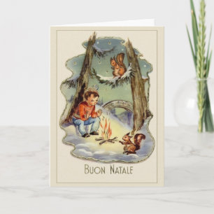 Carte de Noël italienne vintage