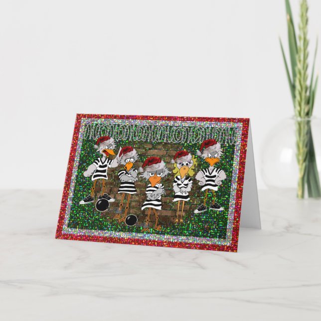 Carte de Noël Jailbird : Jailbirdz (Devant)