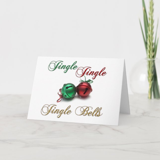 Carte de Noël Jingle Bells (Devant)