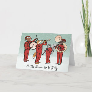 Carte de Noël Jolly Marching Band