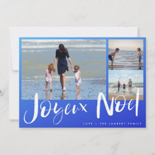 Carte de Noël Joyeaux Noel Beach