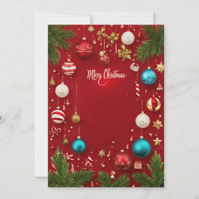 carte de Noël joyeuse  (Devant)