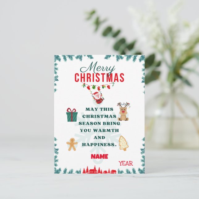 CARTE DE NOËL JOYEUSE (Debout devant)