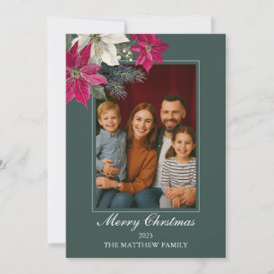 Carte de Noël Joyeuse pour famille chaude