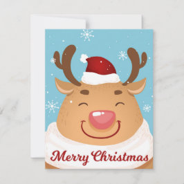 Carte de Noël Joyeuse Reindeer