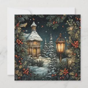 Carte de Noël Joyeuse traditionnelle