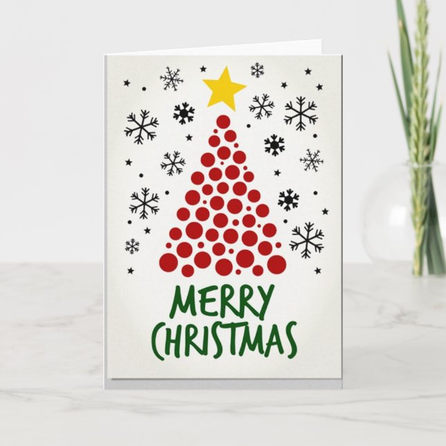 Carte de Noël Joyeux (Devant)