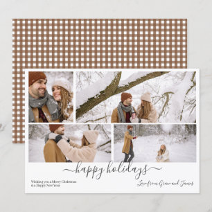 Carte de Noël Joyeux 4 Photo personnalisée