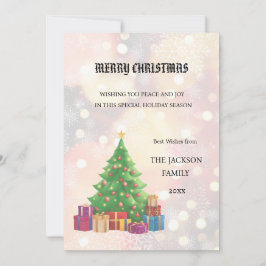 Carte de Noël Joyeux Arbre de Noël