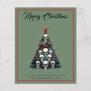 Carte de Noël Joyeux Arbre Gothique Budget
