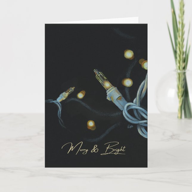 Carte de Noël "Joyeux et lumineux" (Devant)