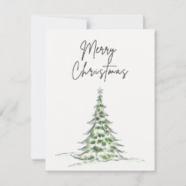 Carte de Noël "Joyeux Noël" - Arbre