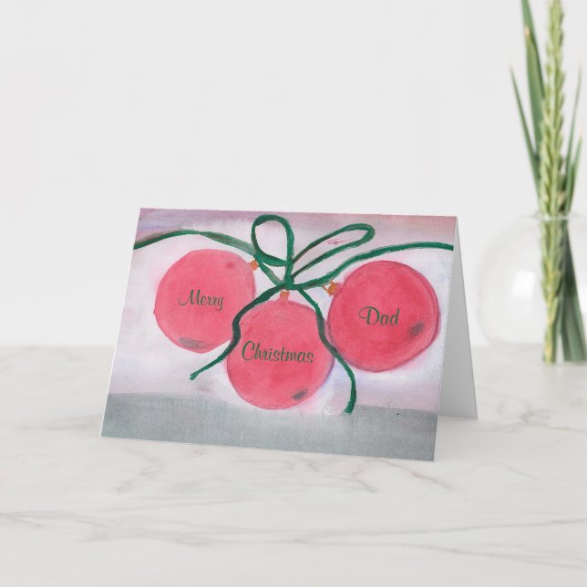 Carte de Noël, Joyeux, Papa, Noël (Devant)