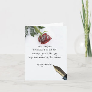 Carte de Noël Joyeux Voisin