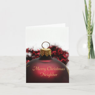 Carte de Noël Joyeux Voisin