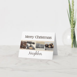 Carte de Noël Joyeux Voisin