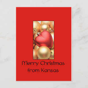 Carte de Noël Kansas, préciser