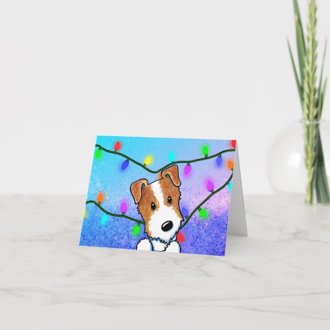 Carte de Noël KiniArt Jack Russell (Devant)