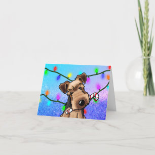 Carte de Noël KiniArt Welsh Terrier