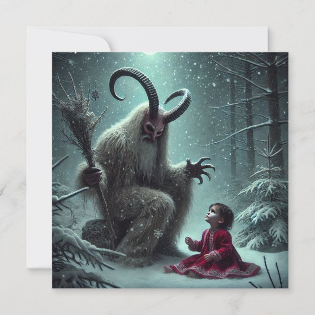 Carte de Noël Krampus Flat (Devant)