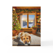 Carte de Noël Labrador Retriever