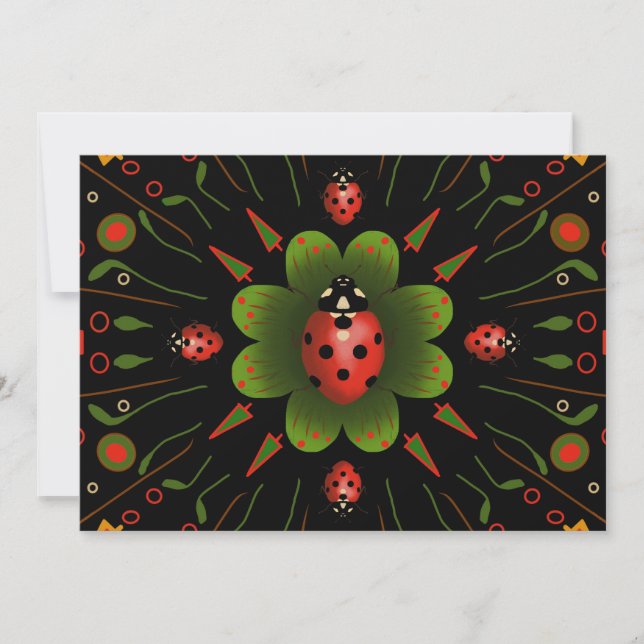 Carte de Noël Ladybug (Devant)