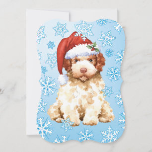 Carte de Noël Lagotto Romagnolo