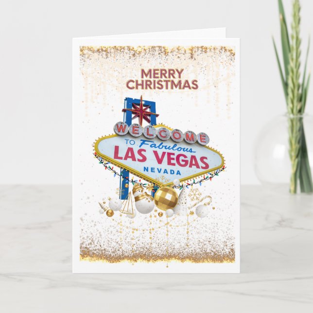 Carte de Noël Las Vegas (Devant)