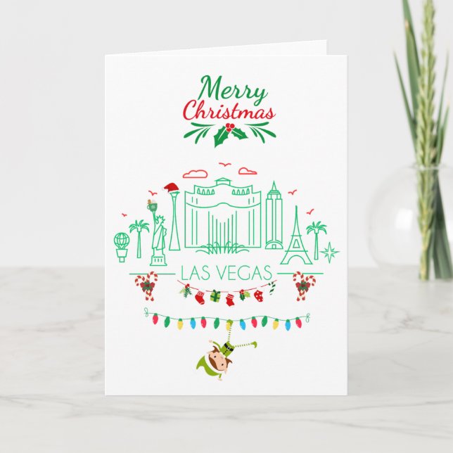Carte de Noël Las Vegas (Devant)
