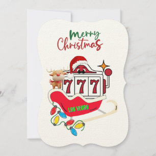 Carte de Noël Las Vegas 777