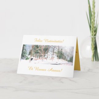 Carte de Noël latine - Felix Nativitatis!