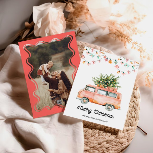 Carte de Noël les années 70 photo super (Créateur téléchargé)