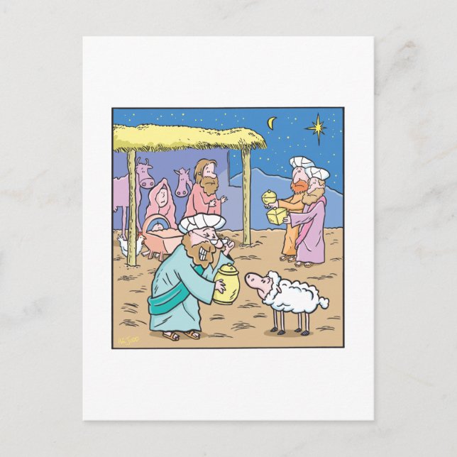 Carte de Noël Les Trois Rois Sages (Devant)