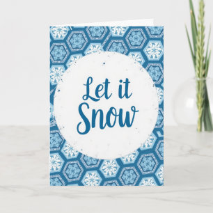 Carte de Noël Let It Snow