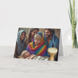 Carte de Noël Little Gay Drummer Boy LGBTQIA+