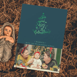 Carte de Noël Love Came Down Photo