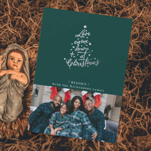 Carte de Noël Love Came Down Photo